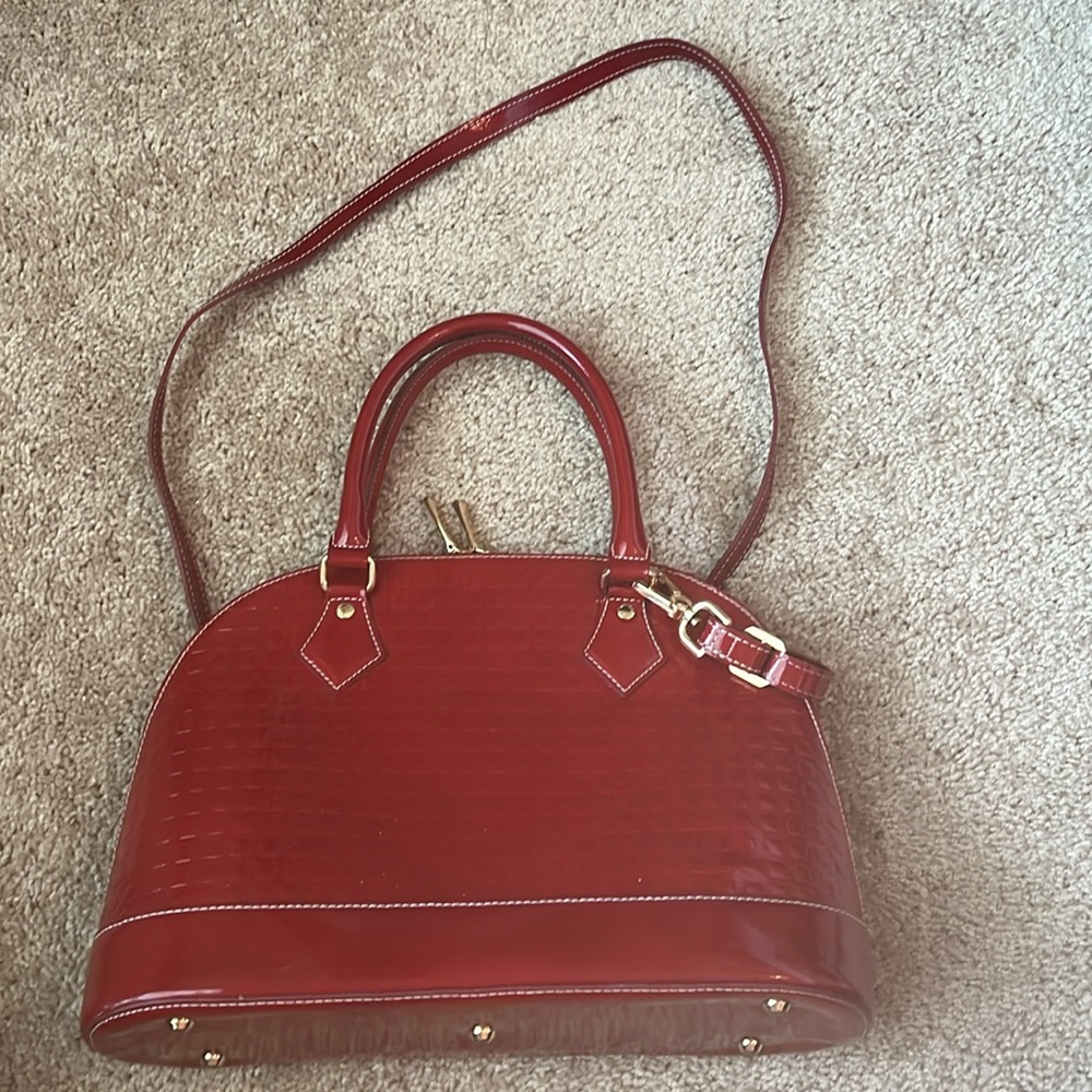 Arcadia Patent Leather Dome Purse - Picture 2 of 13